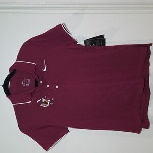 Nike Red Polo Shirt Athletic Design Size Small